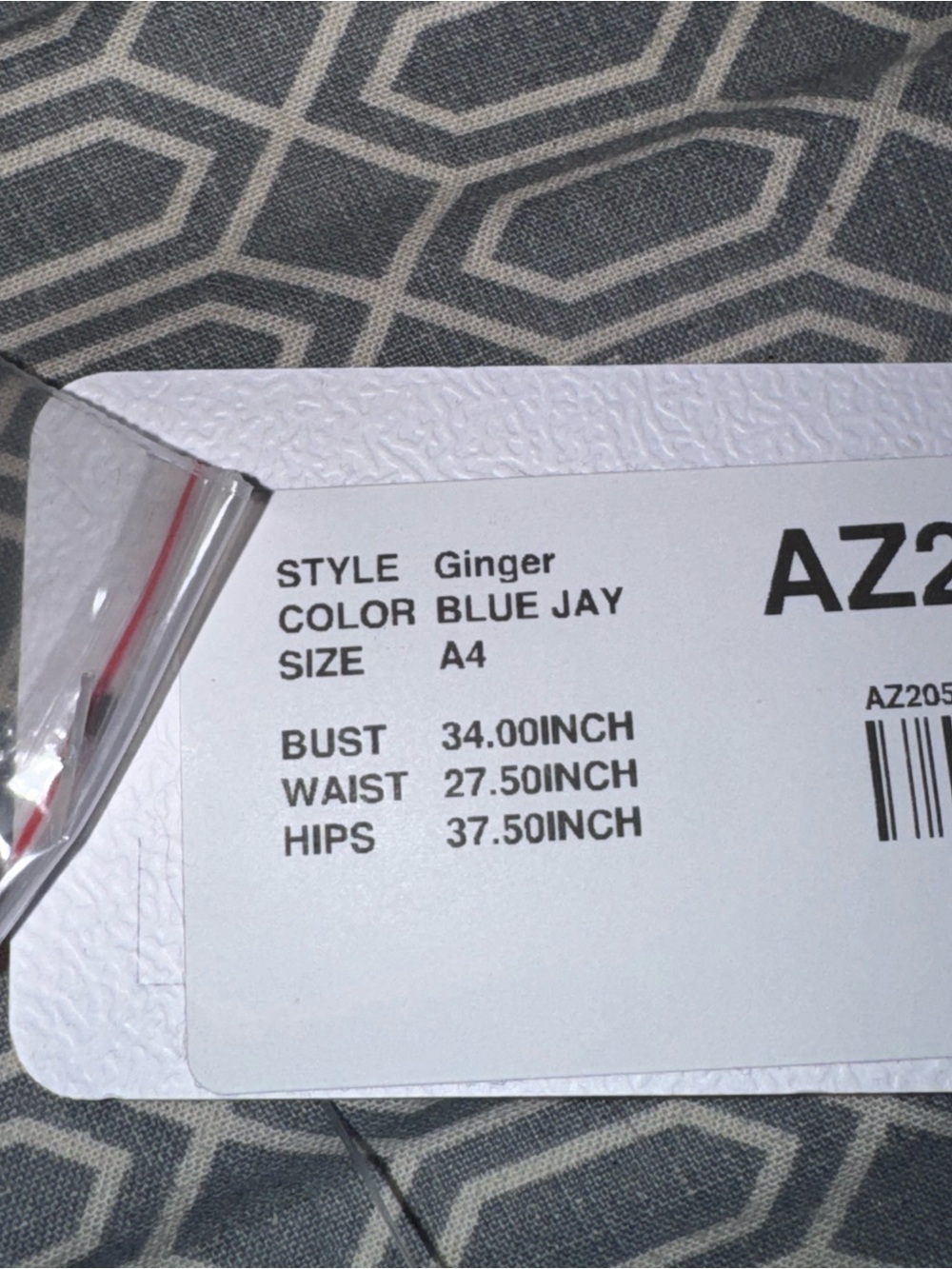 Azazie Blue chiffon maxi dress with open back and halter neck - Picture 3 of 4